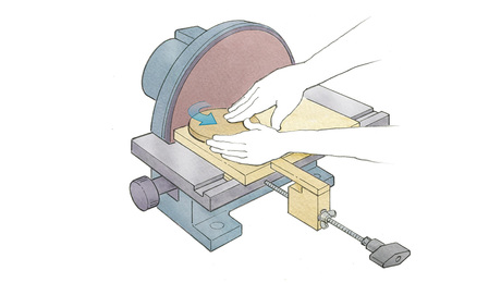 disk-sander jig