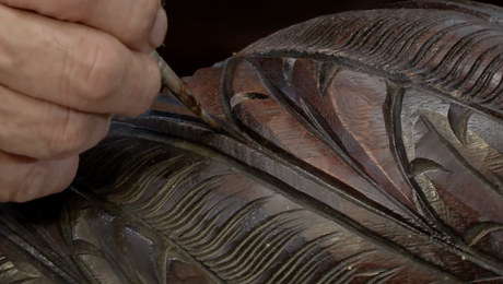 french polishing carved details