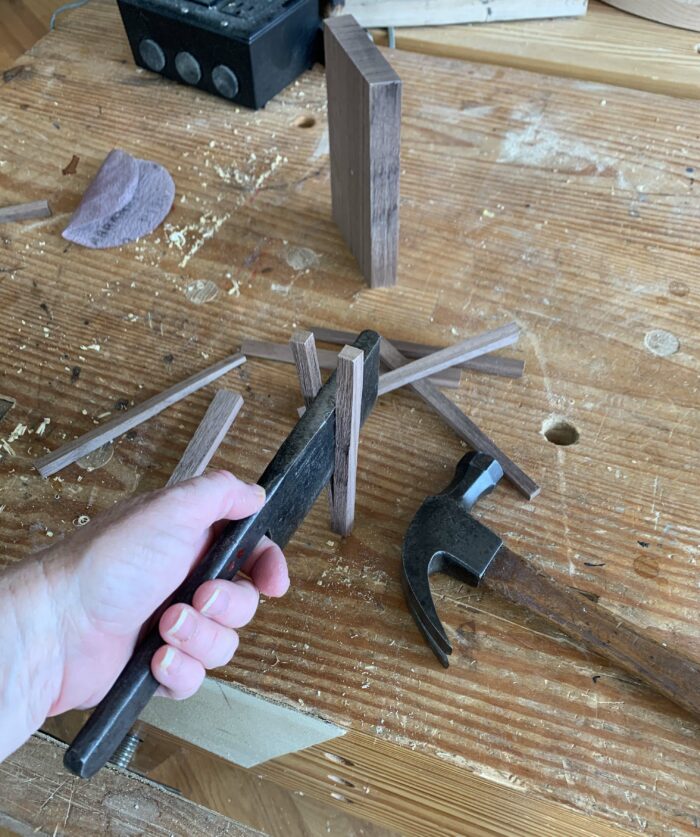 splitting walnut